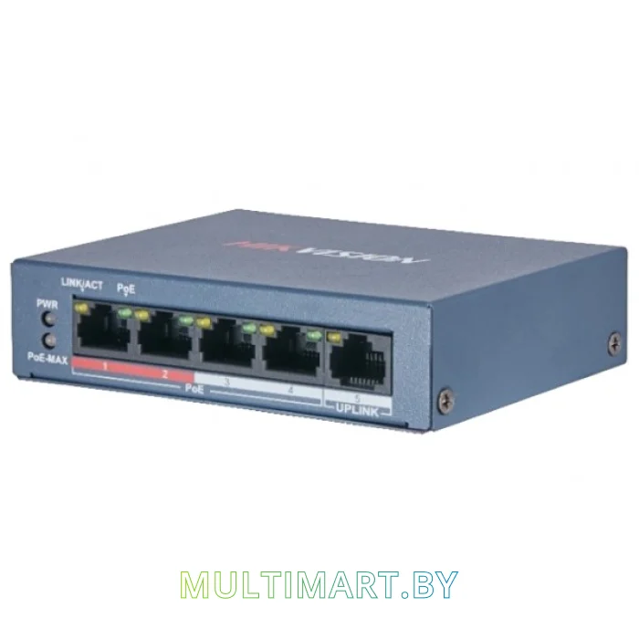Коммутатор Hikvision DS-3E0105P-E/M(B)